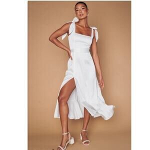 Show Me Your MuMu White Midi Dress